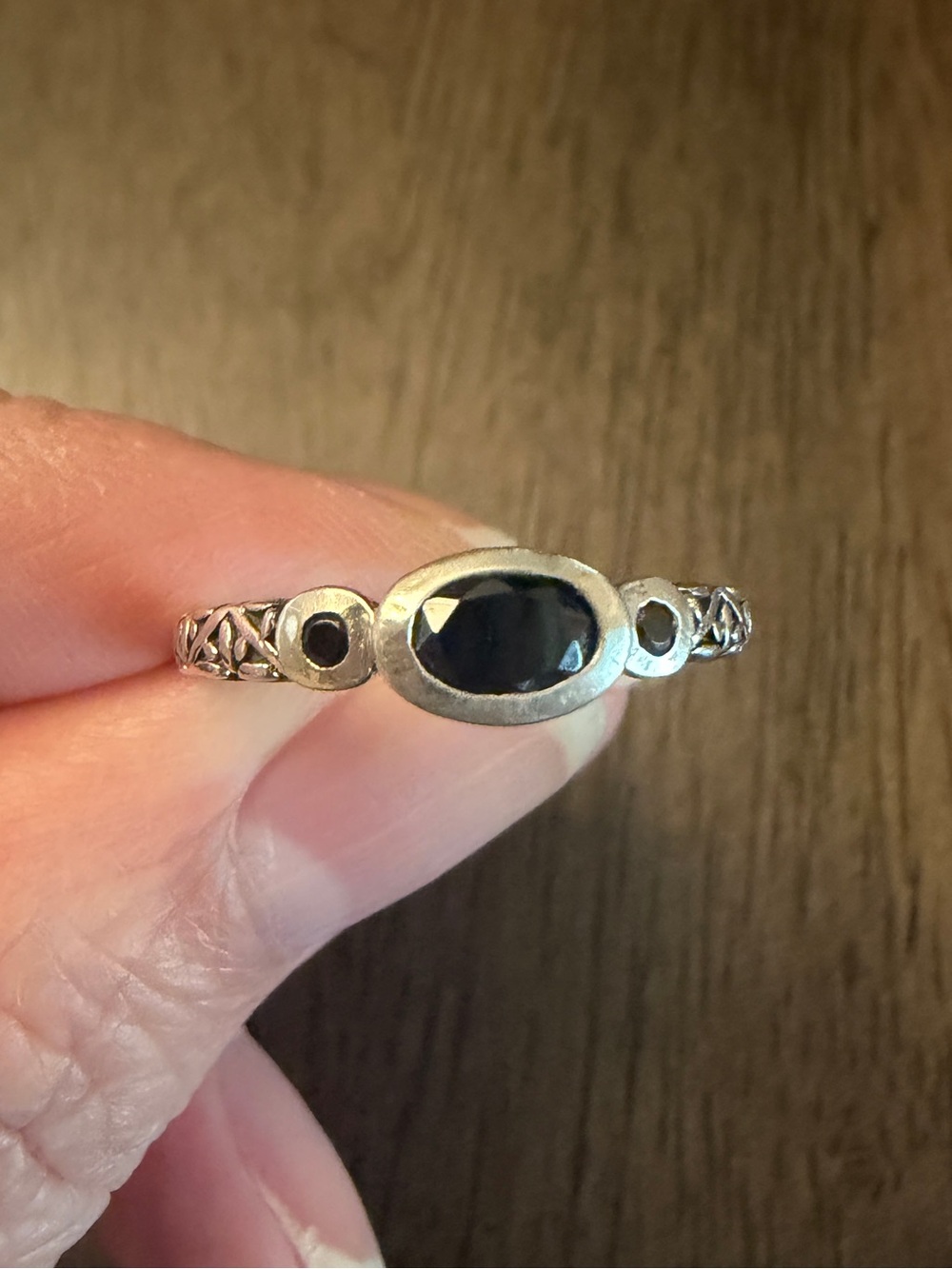 Silpada R2398 Little Black Dress Ring Size 8 Sterling Silver CZ